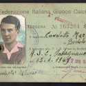 A.S.C. Ontagnanese 22 gennaio 1949 Candotto Mario tessera di riconoscimento